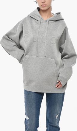 Gucci Wool-Blend Hoodie with Embossed Logo Gucci