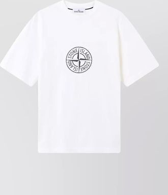 Stone Island organic cotton jersey crew neck t shirt