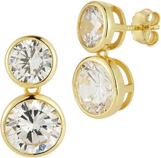 Sphera Milano 14K Gold Plated Cz Earrings
