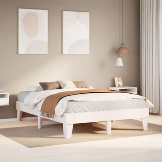 Berkfield Home Bed Frame without Mattress White 140x200 cm Solid Wood Pine