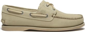 Timberland Mens Classic Boat Shoe - Light Green Leather - Size UK 11.5