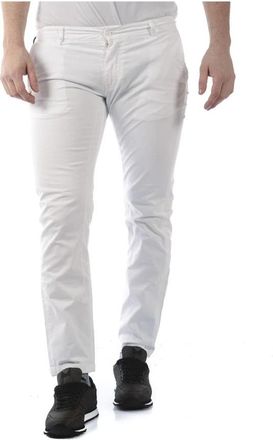 Daniele Alessandrini Jeans - Heren - Chinos - Wit - W33 - Katoen - Broeken