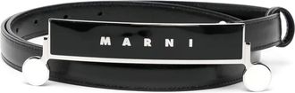 Marni Cintura con logo - Nero