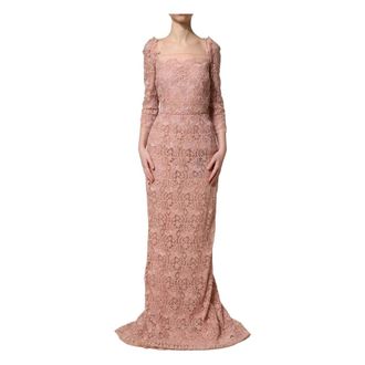 Dolce & Gabbana Long Gown - female - Dolce & Gabbana - Gowns - Pink - 3XS - Dresses