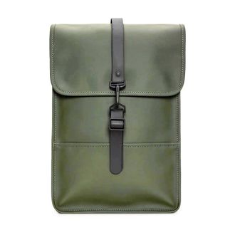 Rains Green Waterproof Backpack with Laptop Compartment - unisex - Rains - Backpacks - Green - ONE SIZE - Bags