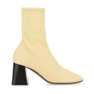 Neous Cream leather Lepus ankle boots
