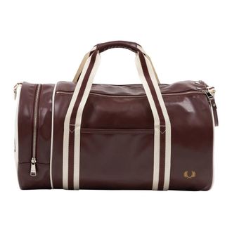 Fred Perry Verstelbare sporttas met afneembare riem - Heren - Weekendtassen - Rood - ONE Size - Polyester - Tassen