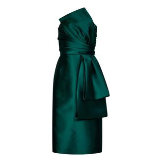 Alberta Ferretti Dames, Jurken, Groen, Maat: S Zijde