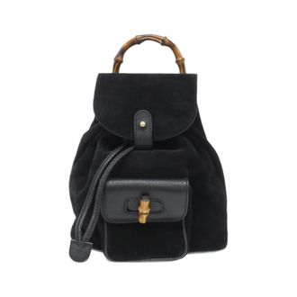 Gucci Black Suede Backpack (Pre-Owned)