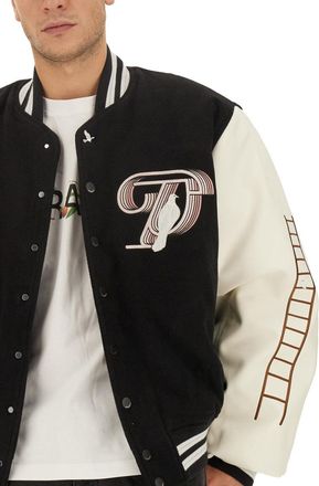 3.Paradis Logo Cotton-Blend Jacket - Black
