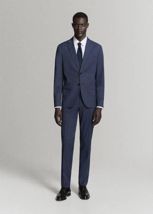 Mango Gilet completo Par&iacute;s slim-fit blu inchiostro - Uomo - 46 - MANGO MAN