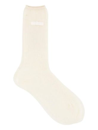 Antipast bow-embellished ribbed socks - Neutrals