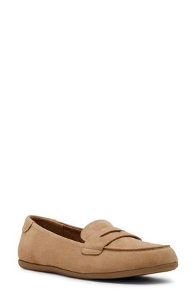 Blondo Felisha Waterproof Loafer in Almond Suede at Nordstrom, Size 7.5