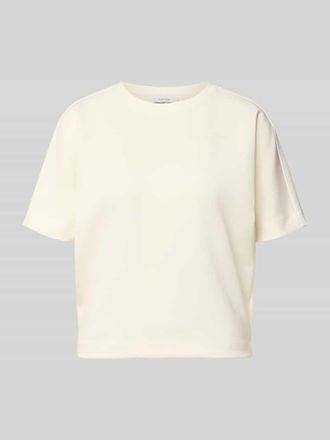 OPUS T-Shirt aus Modal-Mix mit Rundhalsausschnitt Modell Gosa in Offwhite, Gr&ouml;&szlig;e 36