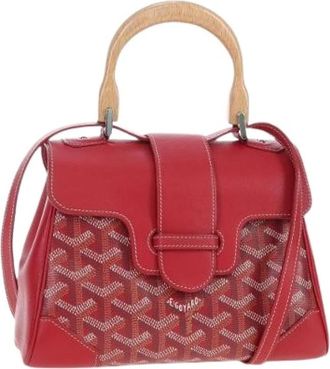 Goyard Pre-owned Vintage Hand Bag - Dames - Vintage Handtas - Rood - ONE Size - Leer - Vintage