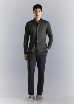 Mango Camicia slim-fit cotone comfort stretch non-iron grigio antracite - Uomo - XXL - MANGO MAN