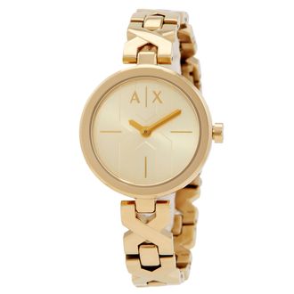 A|X Armani Exchange Ava Quartz Gold Dial Ladies Watch AX5831