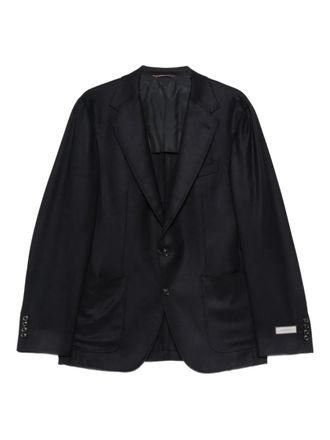 Canali Kei single-breasted blazer - Blue