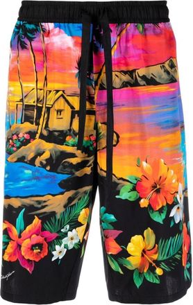 Dolce & Gabbana Multicolor Multicolor Printed Shorts