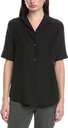 Lafayette 148 New York Silk Button Top