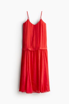 H&M Langes Tr&auml;gerkleid - Red