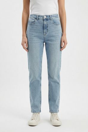 Vero Moda Skinny-fit-Jeans VERO MODA VMROSIE MR SLIM ANK J NOOS RA3045, Damen, Gr. XL, L&auml;nge 30, light blau denim, Denim/Jeans, Obermaterial: 99% Baumwolle, 1% 