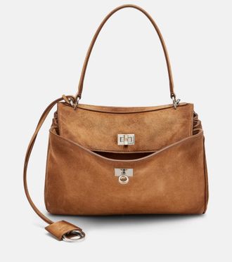 Balenciaga Rodeo Small suede tote bag