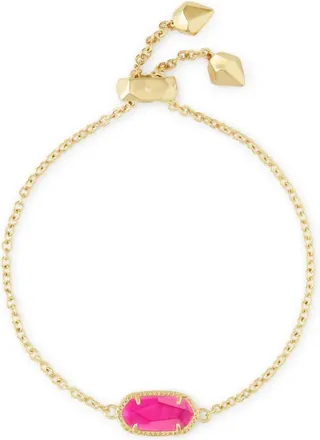 Kendra Scott Womens Elaina Adjustable Chain Bracelet In Azalea Illusion