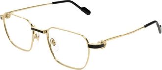 Cartier Vierkante Brillen - Heren - Brillen - Geel - 51 MM - Accessoires