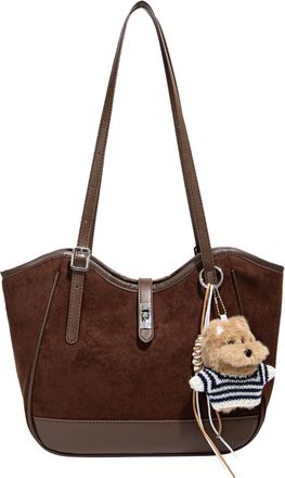 Generic Faux Suede Womens Handbag Large Shoulder Bag for Women Leisure Work Gift