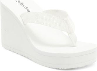 Jeffrey Campbell Astria Platform Wedge Sandal in White at Nordstrom, Size 8.5