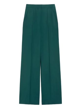 Max Mara pleat-detail trousers - Green