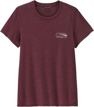 Patagonia Cap Cool Trail Shirt Stratapeaks Funktionsshirt f&uuml;r Damen | rot