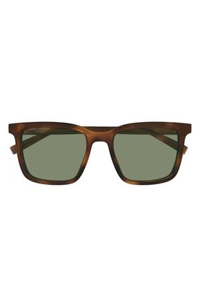 Saint Laurent 54mm Square Sunglasses in Havana at Nordstrom