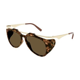 Saint Laurent Sunglasses, female, Yellow, Size: 55 MM M137 Amelia Sunglasses