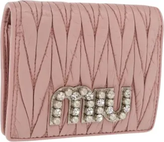 Miu Miu Pre-owned Wallets, female, Pink, Size: ONE SIZE Pre-owned Wallet