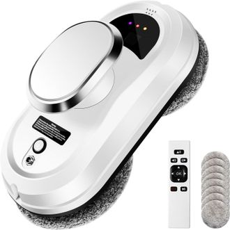 OEM Robot Limpiacristales De 5600 Pa, Autom&aacute;tico, Con Mando A Distancia, 3 Modos De Limpieza, Detecci&oacute;n De Bordes Y 10 Pa&ntilde;os De Limpieza (sin Dep&oacute;sito De 
