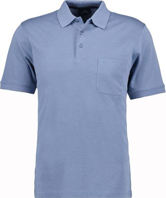 Ragman Longshirt RAGMAN, Herren, Gr. 106, blau (blau, 717), Baumwollmischung, ohne Ausschnitt, Shirts Longshirt