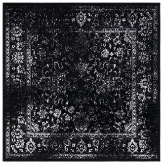 Safavieh Alfombra negro / marfil 183 x 183 cm