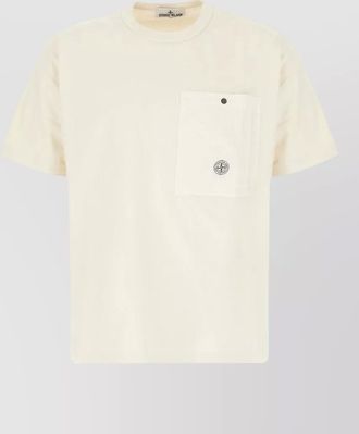 Stone Island crew neck short sleeve pocket t-shirt