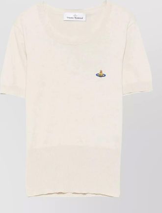 Vivienne Westwood cashmere-blend ribbed short-sleeve top