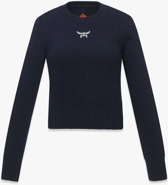 MCM Laurel Cropped Sweater In Wool And Recycled Cashmere