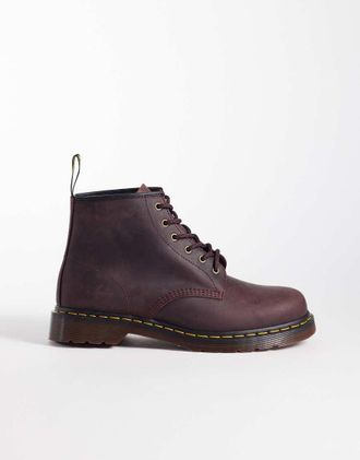 Dr. Martens Dr. Martens - 101 - Stivali a 6 occhielli marrone scuro Crazy Horse