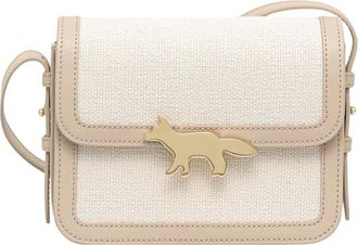 Maison Kitsun&eacute; Tassen, Dames, Beige, ONE Size, Mini Trunk Bag