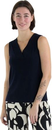 Joseph Ribkoff Sleeveless Top - Dames - Tops zonder mouwen - Blauw - 2XL - Polyester - Tops
