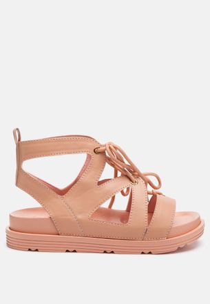 London Rag voopret tie-up flat sandals