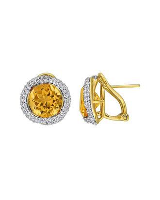 Rina Limor Silver 7.56 ct. tw. Gemstone Earrings