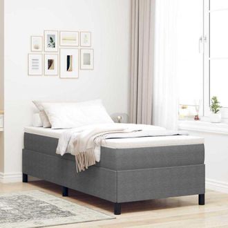 vidaXL Bed Frame Light grey 80 x 200 cm Corduroy fabric Vidaxl