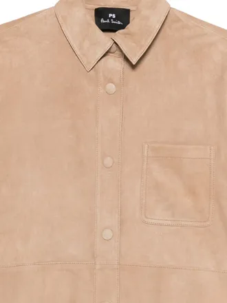 Paul Smith Leather Shirt - Beige