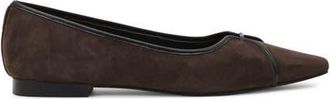 Reiss Evelyn Ballet Flat in Chocolate at Nordstrom, Size 5.5Us